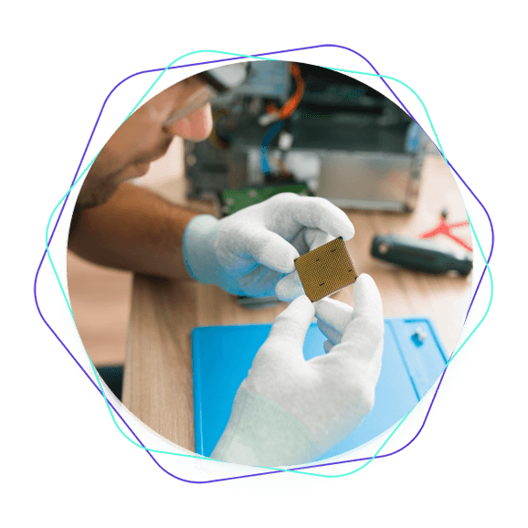 Visual representation of Silicon Signals' product engineering services, emphasizing collaboration and technology-driven innovation for successful product development.